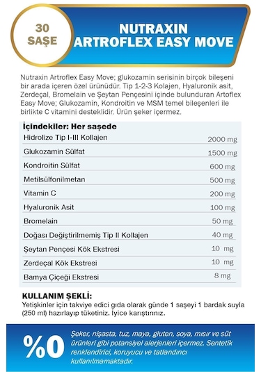 Nutraxin Artroflex Easy Move 3 x 30 Saşe