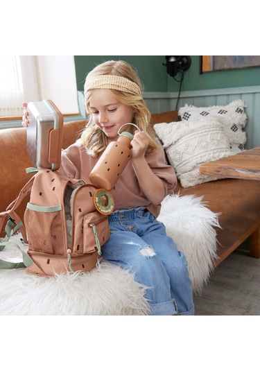 Lassig Happy Prints Çelik Matara Caramel 500ml Kahverengi