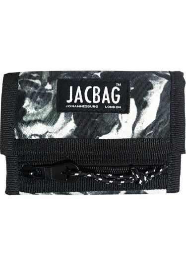 Jacbag Dumanlı Gri/siyah Cırtlı Cüzdan/kartlık - Erkek Çocuk Ve Yetişkin Çok Renkli
