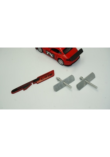 Dk Kia Gt Line Ön Panjur Vidalı 3d Siyah Kırmızı Metal Logo