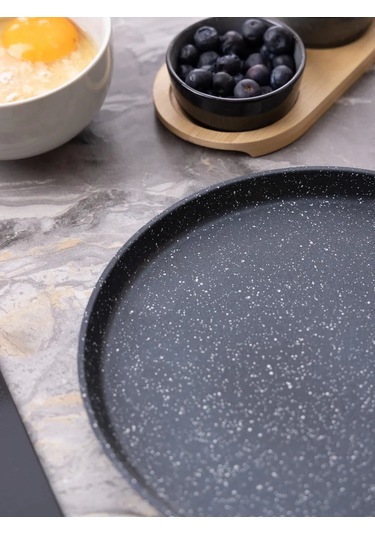 Agness "black Marble" 22 Cm Krep Tavası, Yapışmaz Yüzeyli 321030749 Siyah