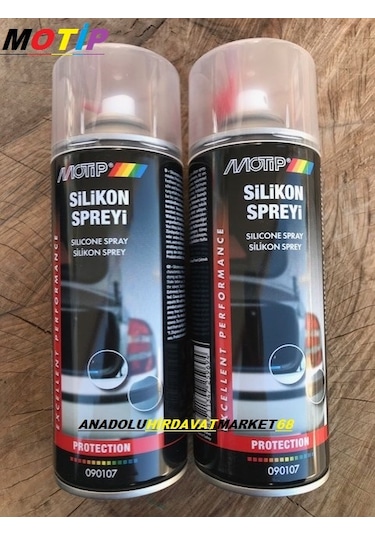 Motip Silikon Sprey Trim Sesi Plastik Parlatır Korur 2 Adet 400 ML