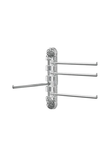 Reedark Banyo İçin Paslanmaz Çelik Döner, Delme Yok Suctionlı Mutfak Havlu Rakası, Çok Amaçlı Duvar Takıklı Depolama Rakası Transparan Gri, 2 Çubuk Diğer