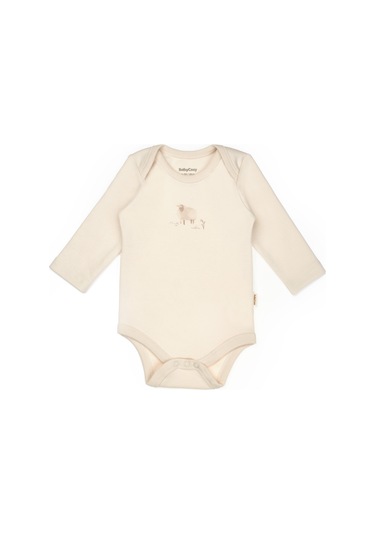 Bebek 2li Uzun Kollu Badi %100 Organik Pamuk, Bebek Ve Yenidoğan Serisi - Csy8177 Ekru