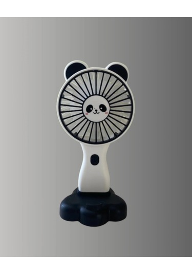 Dekoratif Panda Tasarımlı Küçük Boy Fan
