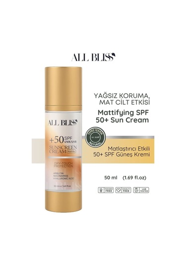 Spf 100 Matlaştırıcı Güneş Kremi 50 Ml