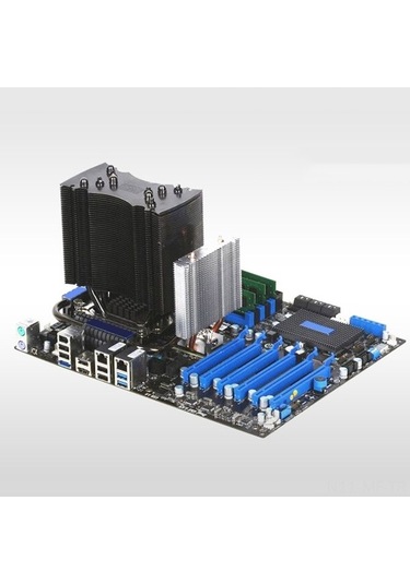 Didadodo Pccooler Hb-802 2 Bakır Borulu Alüminyum Soğutucu - Anakart/northbridge/southbridge Soğutma İçin 80mm Fan Desteği, Anakart Soğutucu