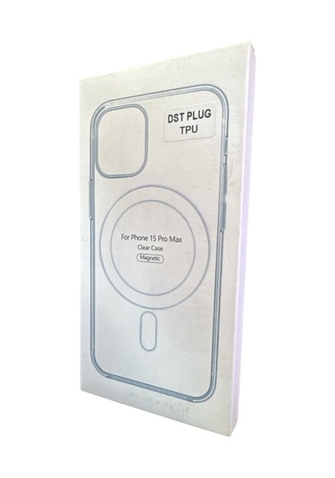 İphone Uyumlu 15 Pro Max İçin Kılıf Kamera Korumalı Magsafe Wireless Şarj Özellikli Şeffaf Kılıf Şeffaf