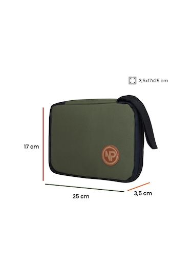 Npo Array Kablo Makyaj ve Aksesuar Organizer Çantası Yeşil