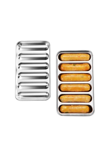 Shineyee 304 Paslanmaz Çelik Sosis Kalıbı - Fırın/buğulama Uyumlu, Kolay Demoldo, Sağlıklı Bebek Yemekleri İçin Multifonksiyonluk Diğer