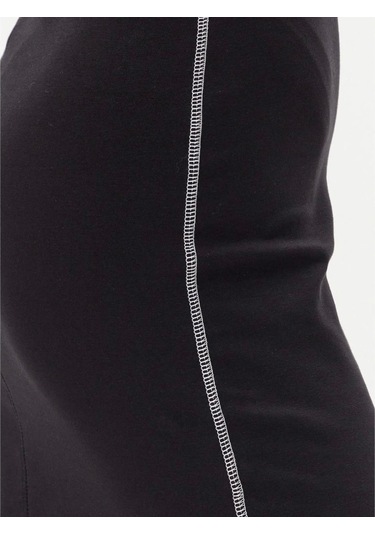 Calvin Klein Jeans Sl Cotton 1x1 Rıb Tank Dress Kadın Siyah Elbise Lv044c203g-ub1 Siyah