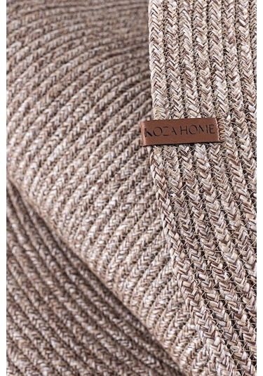 Cesta El Yapımı Örgü Natural Kilim 80x120 4012 Natural