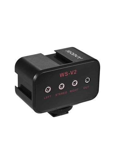 Andoer Ws-vs Çift Kanallı Mikrofon Ses Mikseri