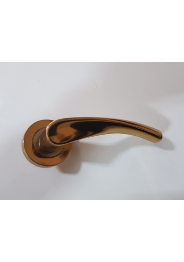 Çelik Kapı Kolu Rozetli Turna Albrifin Saten Sağ