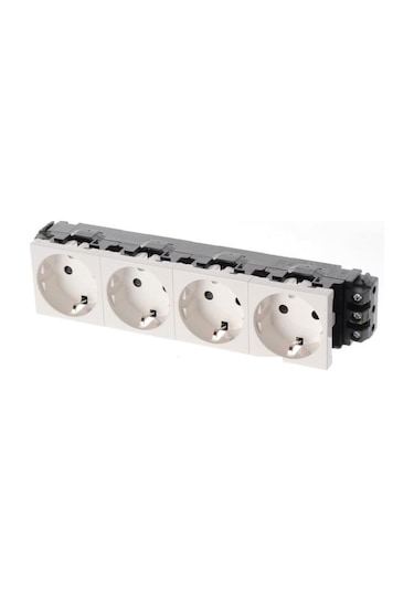 077604 Legrand Sistem Armada "Dlp" Şebeke Prizi - Dörtlü - Beyaz