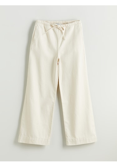Lcw Jeans Bej Wideleg Kadın Jean Pantolon