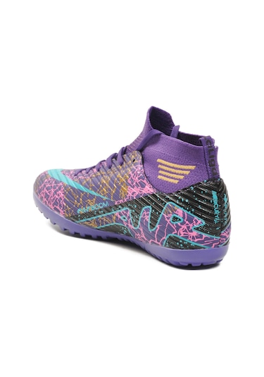 Mor Turkuaz Çoraplı Erkek Halı Saha Ayakkabısı Air 565 M Mor-turkuaz