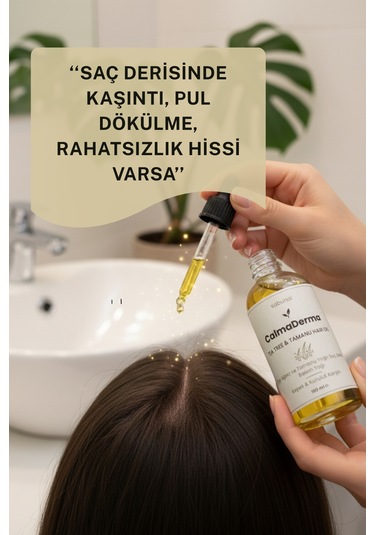 Calmaderma Kepek & Ferahlık 100 Ml - Çay Ağacı & Tamanu Saç Bakım Yağı