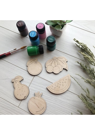 Ahşap Montessori Meyveler Puzzle