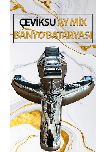 Ay Mix Model Banyo Bataryası Krom