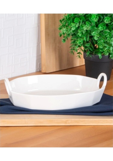 Acar Bhm5371 Hexagon Fırın Kabı 26 Cm Beyaz