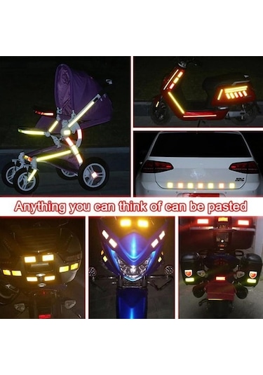 Tüvtürk Onaylı Reflektör Fosforlu Şerit Bant 5.5 Cm 5-10-25-50...