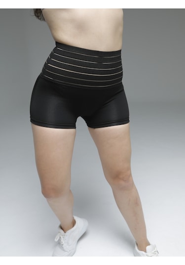 Mistirik Cagno Model Karın Ve Göbek Sıkılaştırıcı Ve Toparlayıcı Spor Boxer Siyah Renk Siyah
