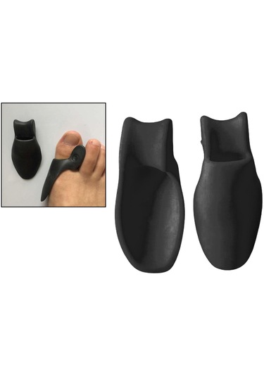 Homyl 2x Kauçuk Ayak Koruyucuları Ped Kabartma Düzeltici Siyah