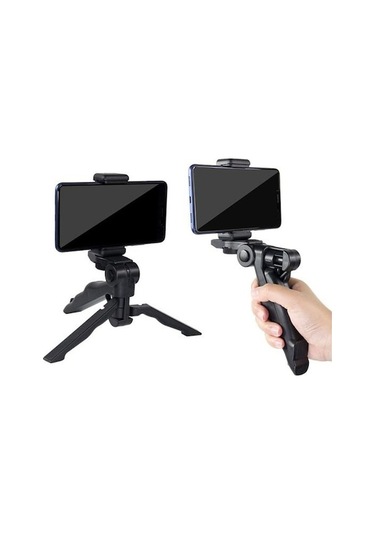 Novahub Mobil Telefon Tutucu Tripod Standı Yüksek Stabilite Ayarlanabilir Kompakt Tasarım Kaymaz Taşınabilir Cep Telefonu Tutucu Masa Standı - B