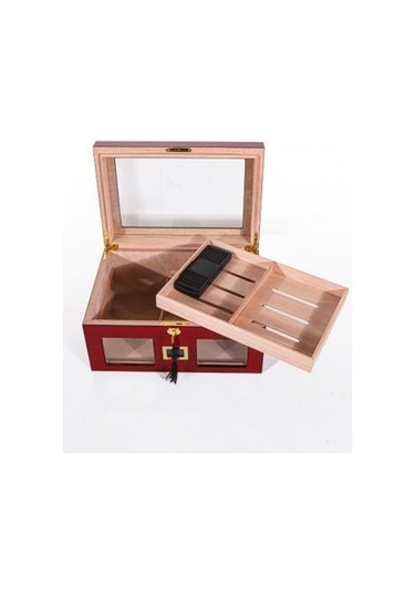Parmida Humidor / Puro Saklama Kutusu Kırmızı 0143