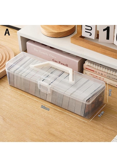 Şeffaf Idol Fotoğraf Saklama Kutusu Plastik Kpop Albümleri Fotoğraf Kartları Küçük Kart Koleksiyonu Organizatör Fotoğraf Kartı Tutucu Kutusu A