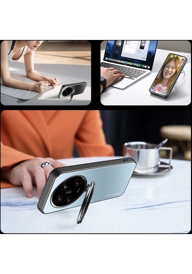 Trendooze Xiaomi Ultra, Telefon Tam Manyetik Lens Koruması Kılıfı Kickstand Kapak İçin Gizli Arka 14 Vf Diğer