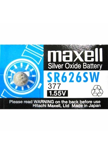 Maxell 377 SR626SW Saat Pili 2 x 5'li Fiyatları ve Özellikleri