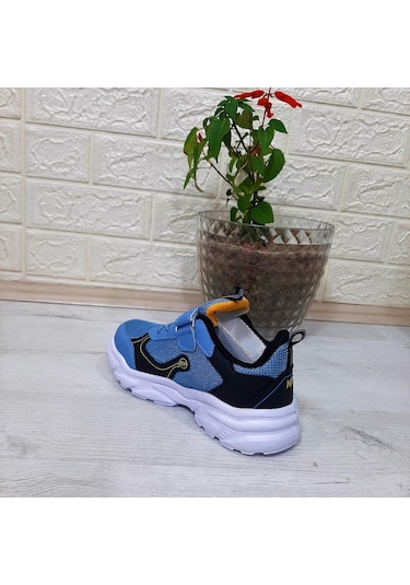 M.p. One 3222 Mavi Cırtlı Hafif Erkek Çocuk Spor Ayakkabı 001