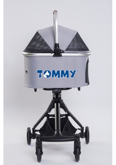 Tommy Evcil Hayvan Arabası Gri 83x 48.5 X 110 Cm Max 10 Kg