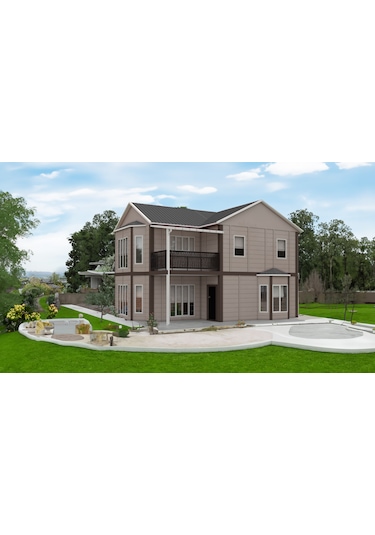 131 M2 Çift Katlı Prefabrik Ev