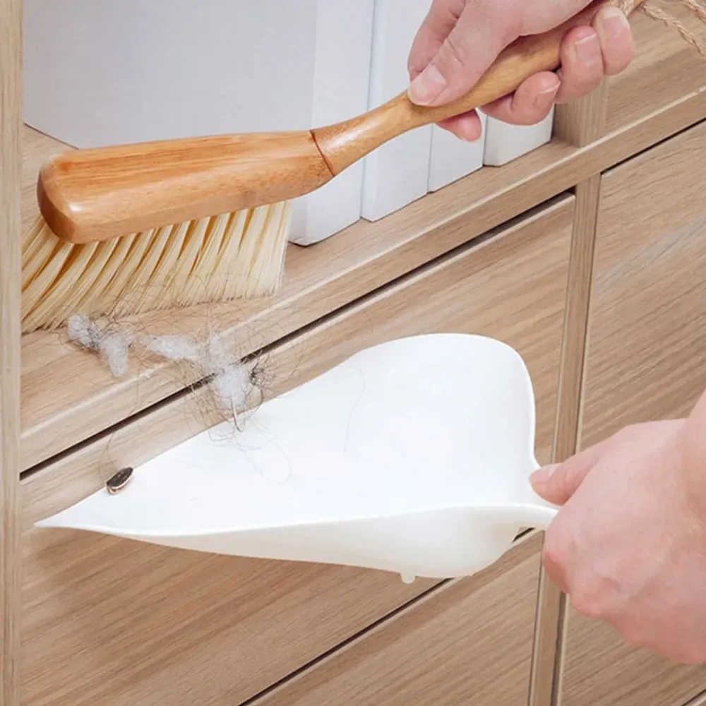 Konesam Mini Bambu Süpürge Ve Kasa Seti: Dökme Tabanlı, Yumuşak Tüyler, Klavye-masa Temizliği, Asma Döşemi İle Taşınabilir Ev Gereci