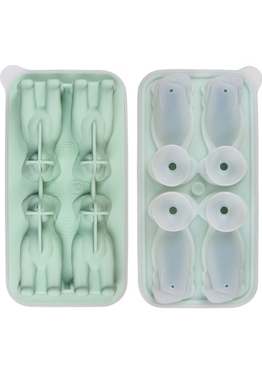 Besthome1 4'lü 3d Labrador Köpek Buz Kalıbı, Gri Ve Çok Renkli Çok Renkli