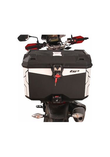 GP Kompozit Universal 45 lt Plastik Motosiklet Çantası Siyah