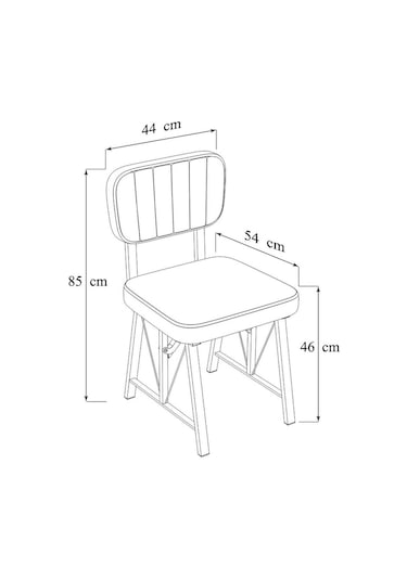 Mygusi Hayat 2 Sandalyeli 1 Bench Yemek Masa Takımı Atlantik Çam Siyah