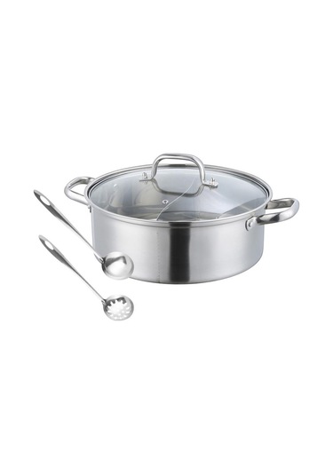 Suntek Shabu Shabu 2 Bölmeli Kapaklı Pişirici