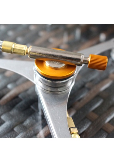 Mufunye Kampanya Harici Ateş Çevirici: Aluminium Alyüminyum Triko Adaptör, Evrensel Gaz Tankı Bağlantı Aracı, Taşınabilir Piknik Pişirme Yardımcısı Gümüş