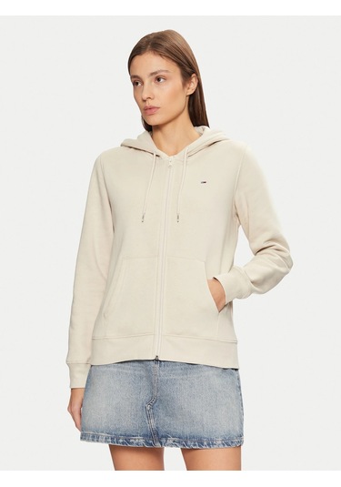 Tommy Hilfiger Tommy Hılfıger Kadın Sweatshırt Dw0dw19729-acg Krem