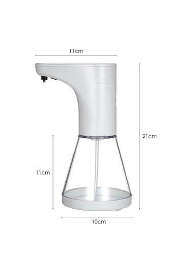 Novahub 480ml Otomatik Temassız Sabun Dağıtıcı, Kızılötesi Sensör, Beyaz, Ev & Otel Kullanımı İçin Diğer