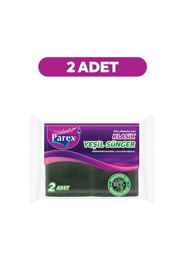 Klasik Yeşil 2'li Sünger İkili Paket