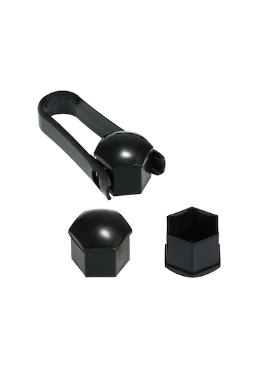 Neevoyu 19mm Universal Araba Jant Somun Kapakları, Abs Plastik, Korozyona Dayanıklı, 7 Renk Seçeneği, 20 Adet + Çıkarma Aracı