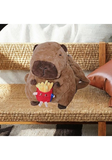 Suntek Doğum Günü Hediyesi Kız Erkek Peluş Kapibara Sırt Stil A