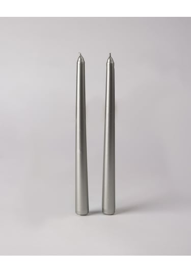 Madame Coco Répertoire Le Cadeau Şamdan Mum - Silver - 25 Cm 8684427302026 Gri