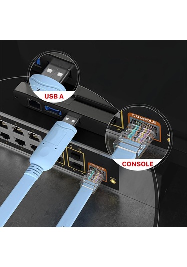 Usb 2.0 Cisco Konsol Kablosu Usb Rj45 Cisco Kablo