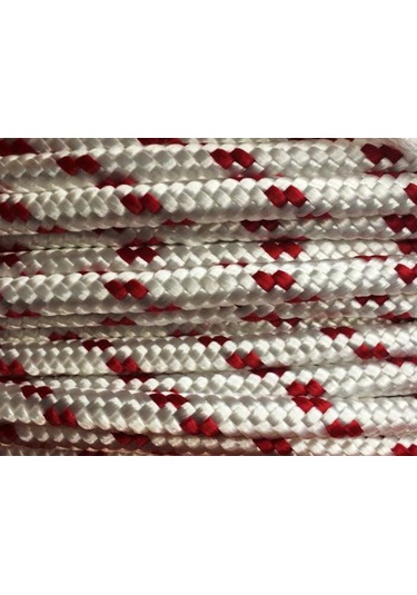 Molhalat 6 MM İskota Halat 100 Metre - Parlak Örgülü Halat - Bayrak İpi Yü